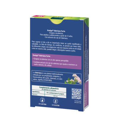 Comprar KNEIPP VALERIANA FORTE 15 GRAGEAS al mejor precio en NuestraFarma, tu farmacia online