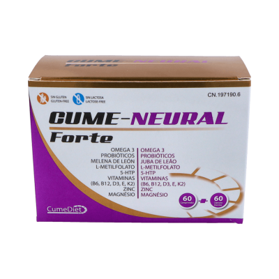 Comprar CUMEDIET CUME-NEURAL FORTE 60 COMPRIMIDOS + 60 CAPSULAS al mejor precio en NuestraFarma, tu farmacia online