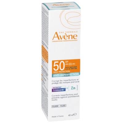 Comprar AVENE FLUIDO ANTIIMPERFECCIONES SPF 50 40 ML al mejor precio en NuestraFarma, tu farmacia online