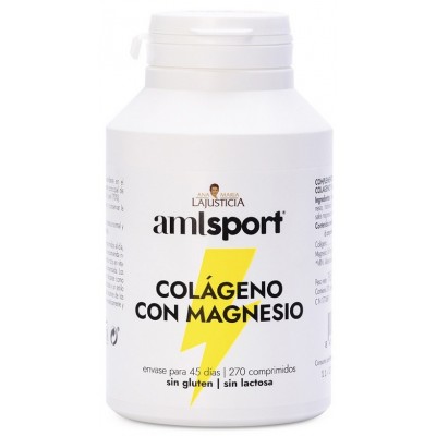 Comprar ANA MARIA LAJUSTICIA COLAGENO CON MAGNESIO AML SPORT 270 COMPRIMIDOS al mejor precio en NuestraFarma, tu farmacia online