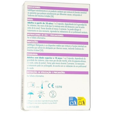 Comprar GAVIDIGEST ESTREÑIMIENTO 30 CAPSULAS al mejor precio en NuestraFarma, tu farmacia online