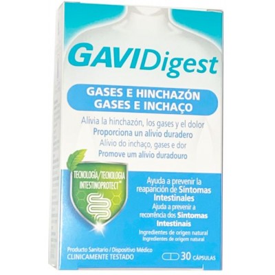 Comprar GAVIDIGEST GASES E HINCHAZON 30 CAPSULAS al mejor precio en NuestraFarma, tu farmacia online