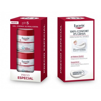 Comprar EUCERIN PH5 GEL CREMA ULTRALIGERA DUPLO 2X350 ML al mejor precio en NuestraFarma, tu farmacia online