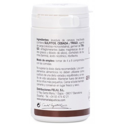Comprar ANA MARIA LAJUSTICIA LEVADURA DE CERVEZA+GRERMEN DE TRIGO+TIAMINA (B1) 80 COMPRIMIDOS al mejor precio en NuestraFarma, tu farmacia online