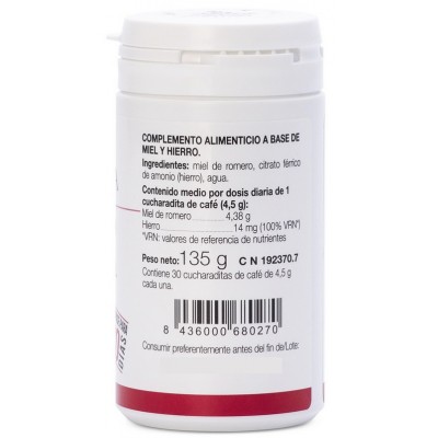 Comprar ANA MARIA LAJUSTICIA COMPLEMENTO ALIMENTICIO A BASE DE MIEL Y HIERRO 135 G al mejor precio en NuestraFarma, tu farmacia online