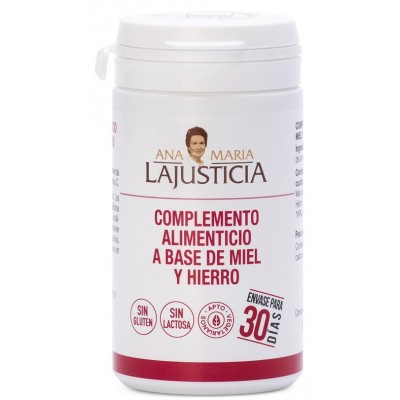 Comprar ANA MARIA LAJUSTICIA COMPLEMENTO ALIMENTICIO A BASE DE MIEL Y HIERRO 135 G al mejor precio en NuestraFarma, tu farmacia online