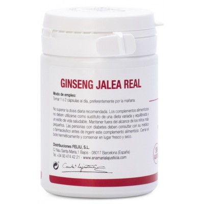 Comprar ANA MARIA LAJUSTICIA GINSENG CON JALEA REAL 60 CAPSULAS al mejor precio en NuestraFarma, tu farmacia online