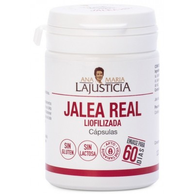 Comprar ANA MARIA LAJUSTICIA JALEA REAL LIOFILIZADA 60 CAPSULAS al mejor precio en NuestraFarma, tu farmacia online
