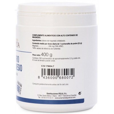 Comprar ANA MARIA LAJUSTICIA CLORURO DE MAGNESIO CRISTALIZADO 400 G al mejor precio en NuestraFarma, tu farmacia online