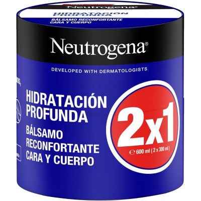 Comprar NEUTROGENA HIDRATACION PROFUNDA BALSAMO RECONFORTANTE CARA Y CUERPO 2 ENVASES 300 ML al mejor precio en NuestraFarma, tu farmacia online