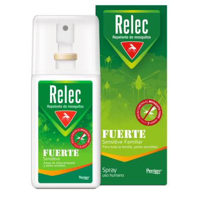 Comprar RELEC FUERTE SENSITIVE FAMILIAR SPRAY REPELENTE MOSQUITOS 75 ML al mejor precio en NuestraFarma, tu farmacia online