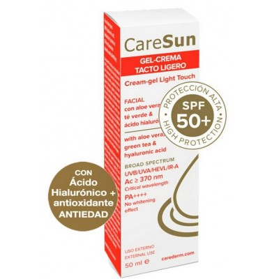 Comprar CARESUN SPF 50+ GEL CREMA TACTO LIGERO 50 ML al mejor precio en NuestraFarma, tu farmacia online