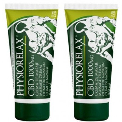 Comprar PHYSIORELAX CBD 1000 MG DUPLO CREMA DE MASAJE 75 ML al mejor precio en NuestraFarma, tu farmacia online