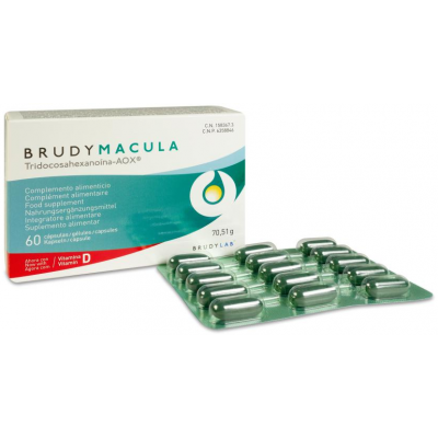 Comprar BRUDY MACULA 60 CAPSULAS al mejor precio en NuestraFarma, tu farmacia online