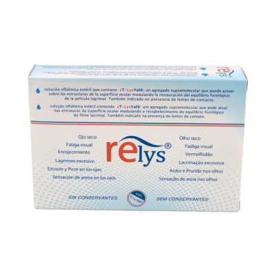 Comprar RELYS 20 MONODOSIS 0,35 ML al mejor precio en NuestraFarma, tu farmacia online