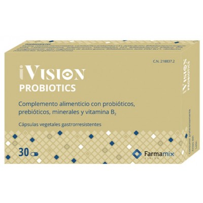 Comprar IVISION PROBIOTICS 30 CAPSULAS GASTRORRESISTENTES al mejor precio en NuestraFarma, tu farmacia online