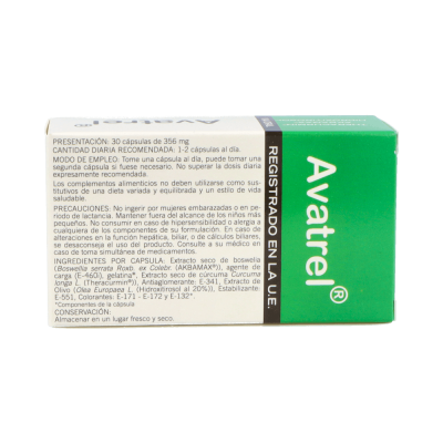 Comprar AVATREL 30 CAPSULAS al mejor precio en NuestraFarma, tu farmacia online