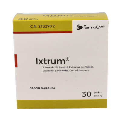 Comprar IXTRUM 5,7 G SABOR FRUTOS NARANJA 30 STICKS al mejor precio en NuestraFarma, tu farmacia online