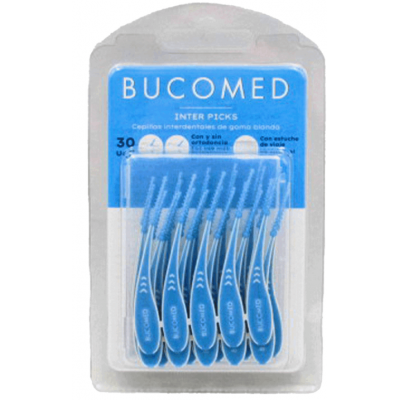 Comprar BUCOMED INTER-PICKS INTERDENTAL GOMA 30 UNIDADES al mejor precio en NuestraFarma, tu farmacia online