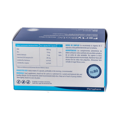 Comprar FERTYBIOTIC HOMBRE 60 CAPSULAS al mejor precio en NuestraFarma, tu farmacia online
