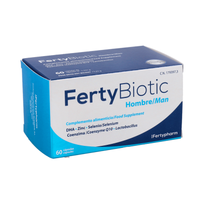 Comprar FERTYBIOTIC HOMBRE 60 CAPSULAS al mejor precio en NuestraFarma, tu farmacia online