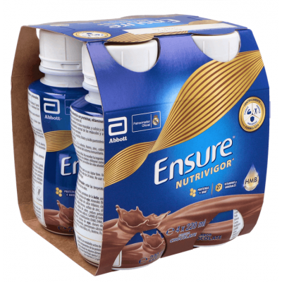 Comprar ENSURE NUTRIVIGOR SABOR CHOCOLATE 4 BATIDOS 220 ML al mejor precio en NuestraFarma, tu farmacia online