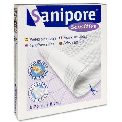 Comprar SANIPORE APOSITO ADHESIVO BANDA 75 CM X 8 CM al mejor precio en NuestraFarma, tu farmacia online