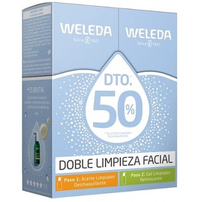 Comprar WELEDA COFRE DOBLE LIMPIEZA FACIAL ACEITE DESMAQUILLANTE + GEL LIMPIADOR al mejor precio en NuestraFarma, tu farmacia online
