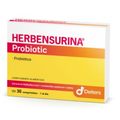 Comprar HERBENSURINA PROBIOTIC 30 COMPRIMIDOS al mejor precio en NuestraFarma, tu farmacia online