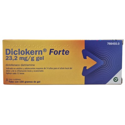 Comprar DICLOKERN FORTE 23,2 MG/G GEL CUTANEO 1 TUBO 150 G al mejor precio en NuestraFarma, tu farmacia online