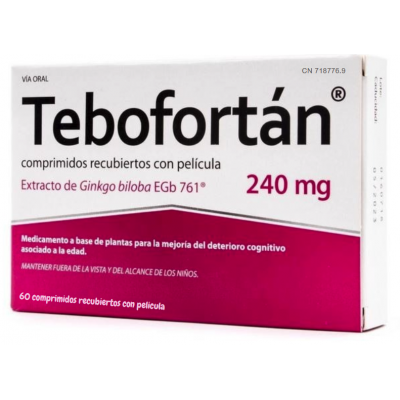 Comprar TEBOFORTAN 240 MG 60 COMPRIMIDOS RECUBIERTOS al mejor precio en NuestraFarma, tu farmacia online