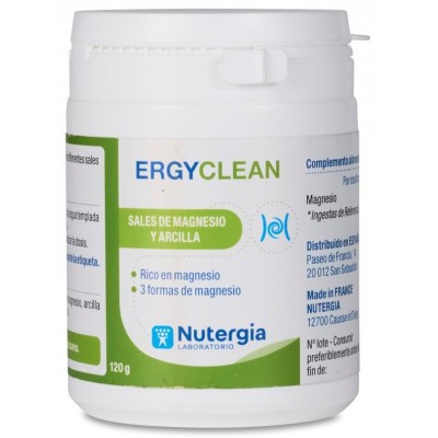 Comprar ERGYCLEAN SALES DE MAGNESIO Y ARCILLA 120 GRAMOS al mejor precio en NuestraFarma, tu farmacia online