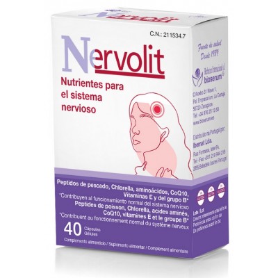 Comprar NERVOLIT 40 CAPSULAS al mejor precio en NuestraFarma, tu farmacia online