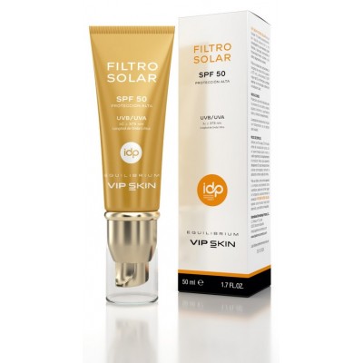 Comprar IDP VIP SKIN FILTRO SOLAR SPF50 50 ML al mejor precio en NuestraFarma, tu farmacia online