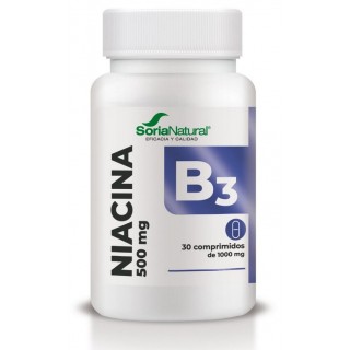 VITAMINA B3 LIBERACIÓN SOSTENIDA 1000 MG SORIA NATURAL 30 COMPRIMIDOS