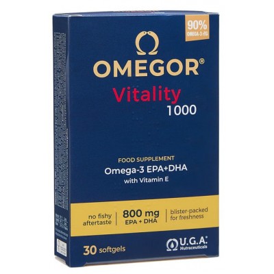 Comprar OMEGOR VITALITY 1000 30 CÁPSULAS al mejor precio en NuestraFarma, tu farmacia online