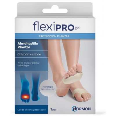 Comprar FLEXIPRO ALMOHADILLA PLANTAR 2 UNIDADES TALLA S al mejor precio en NuestraFarma, tu farmacia online