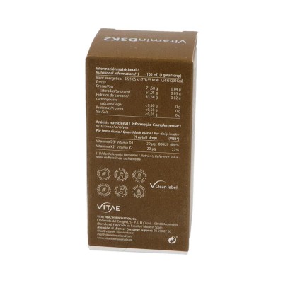 Comprar VITAE VITAMINA D3K2 10 ML al mejor precio en NuestraFarma, tu farmacia online