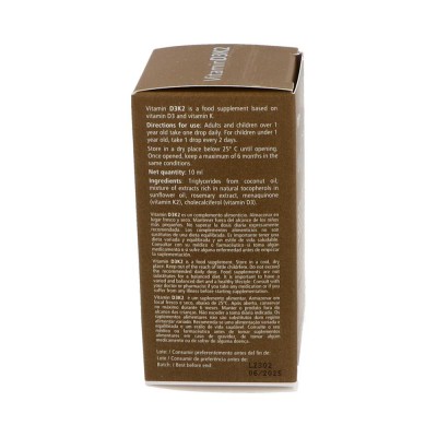 Comprar VITAE VITAMINA D3K2 10 ML al mejor precio en NuestraFarma, tu farmacia online
