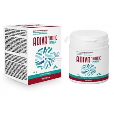 Comprar VETNOVA ADIVA BIOTIC POWDER 30 G al mejor precio en NuestraFarma, tu farmacia online
