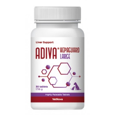 Comprar VETNOVA ADIVA HEPAGUARD LARGE 30 COMPRIMIDOS al mejor precio en NuestraFarma, tu farmacia online