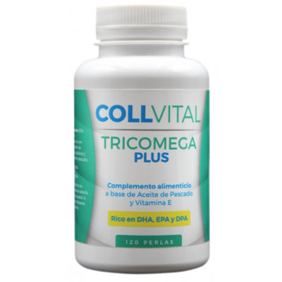 Comprar COLLVITAL TRICOMEGA PLUS 120 PERLAS al mejor precio en NuestraFarma, tu farmacia online