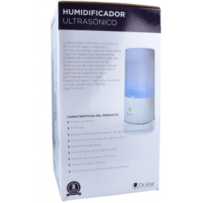 Comprar DR LINE HUMIDIFICADOR ULTRASONICO UH5 al mejor precio en NuestraFarma, tu farmacia online