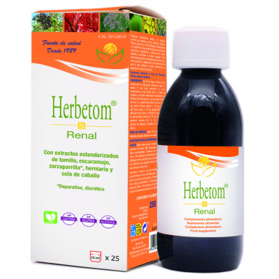 Comprar HERBETOM 5 RENAL JARABE 250 ML al mejor precio en NuestraFarma, tu farmacia online