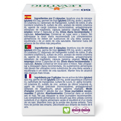 Comprar LEVATRIG 60 CÁPSULAS al mejor precio en NuestraFarma, tu farmacia online