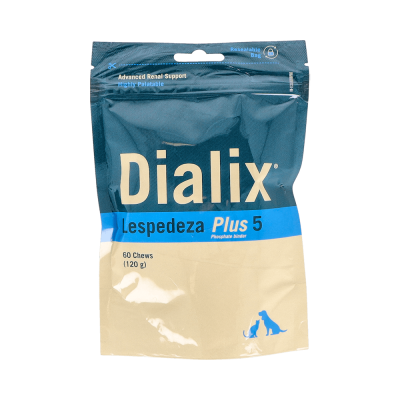 Comprar VETNOVA DIALIX LESPEDEZA PLUS 5 60 CHEWS al mejor precio en NuestraFarma, tu farmacia online
