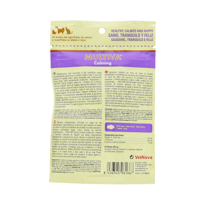 Comprar VETNOVA MULTIVA CALMING CAT 25 CHEWS al mejor precio en NuestraFarma, tu farmacia online
