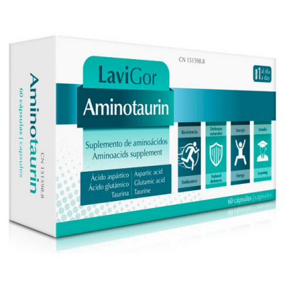 Comprar AMINOTAURIN 60 CAPSULAS al mejor precio en NuestraFarma, tu farmacia online