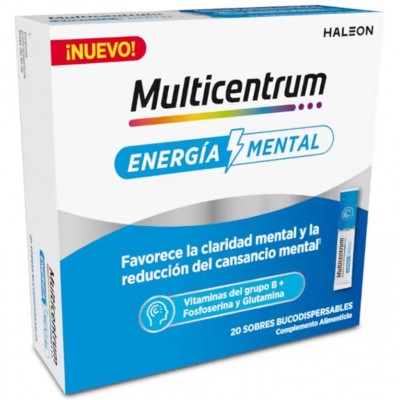 Comprar MULTICENTRUM ENERGIA MENTAL 20 SOBRES al mejor precio en NuestraFarma, tu farmacia online