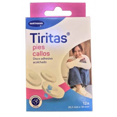 Comprar TIRITAS PIES CALLOS ADHESIVO ACOLCHADO 12 UNIDADES al mejor precio en NuestraFarma, tu farmacia online